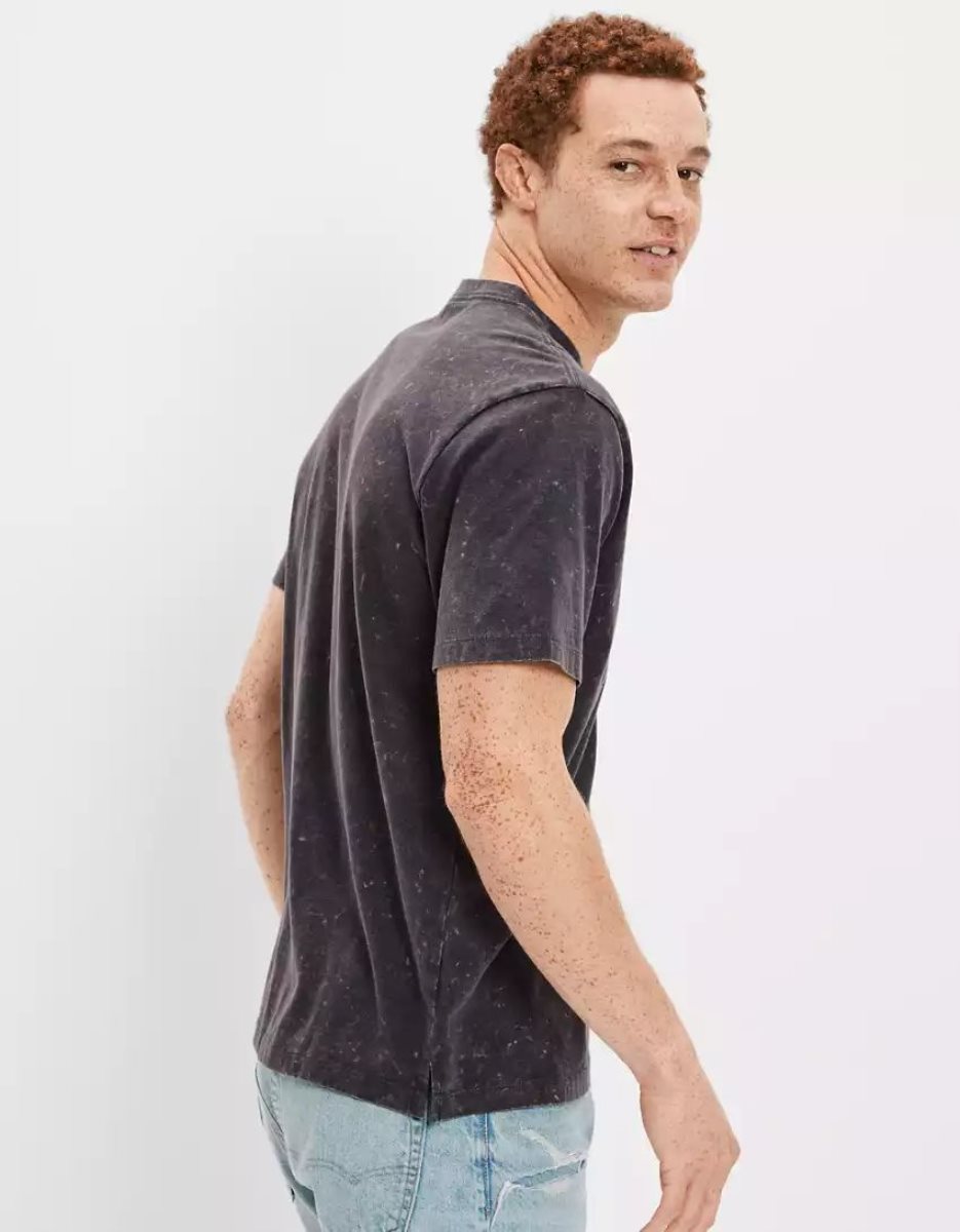 T Shirts American Eagle AE Super Soft Washed Multicolore Homme | DGH-26520185